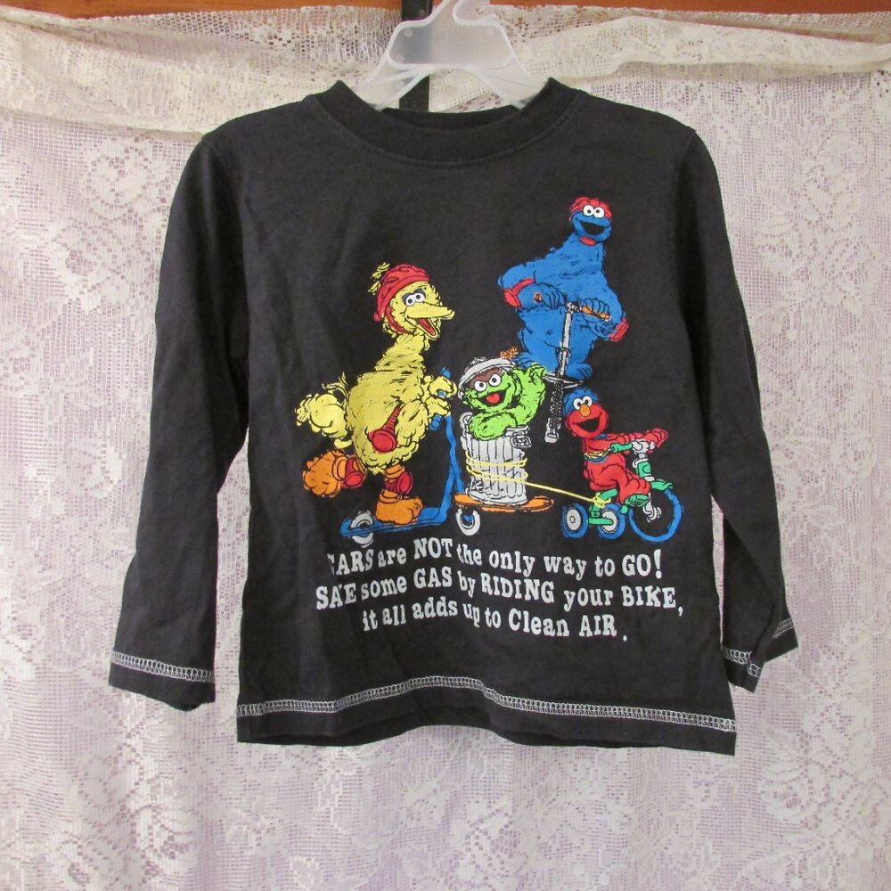 Sesame Street by Nannette Childrens Apparel Network 2008 Save Gas T shirt 4T